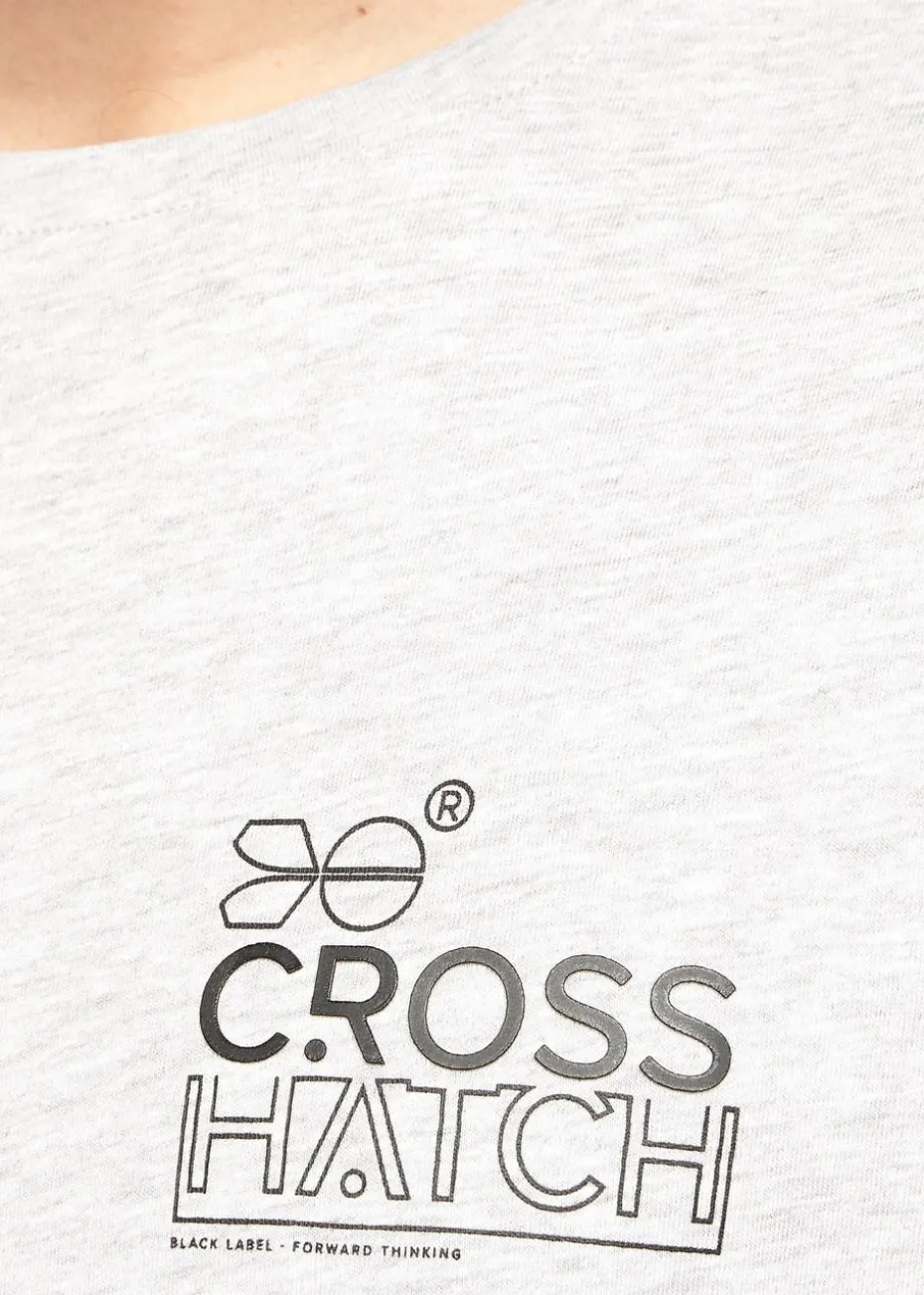 Crosshatch Blue/Grey Pentan T-Shirt (2 Pack)