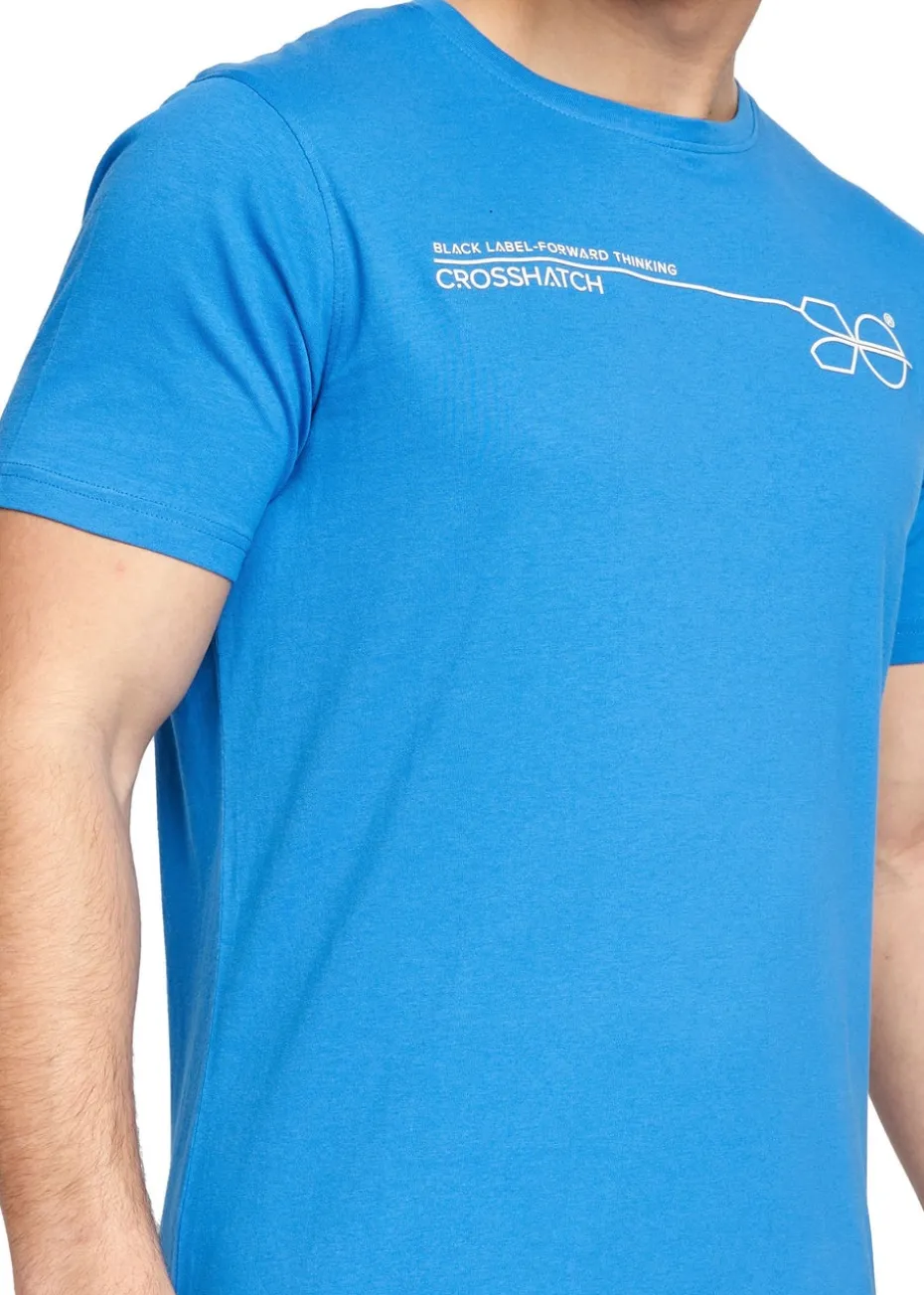 Crosshatch Blue/Grey Pentan T-Shirt (2 Pack)
