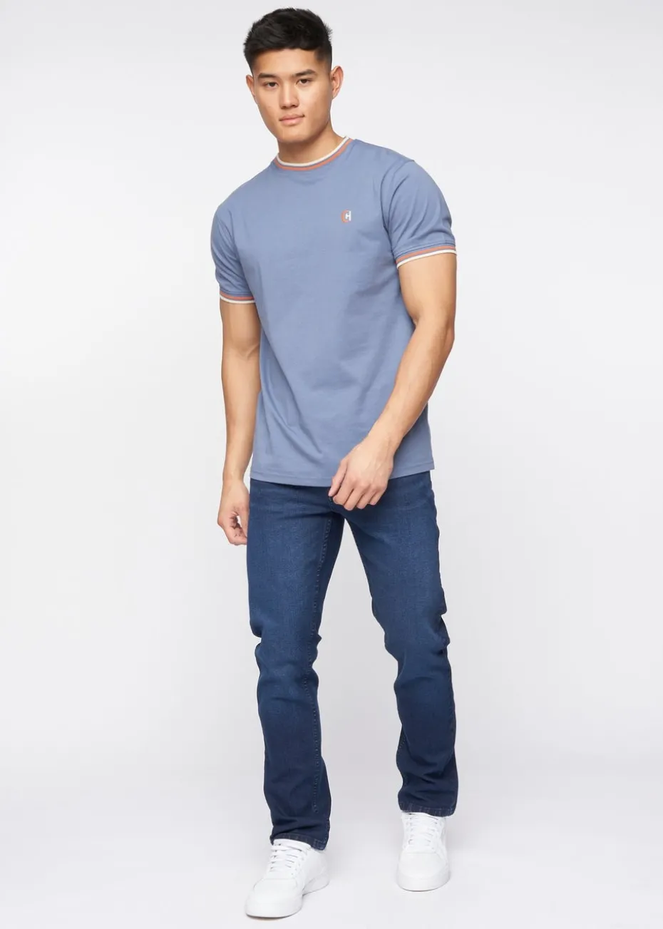 Crosshatch Dark Wash Malcolm Slim Fit Jeans