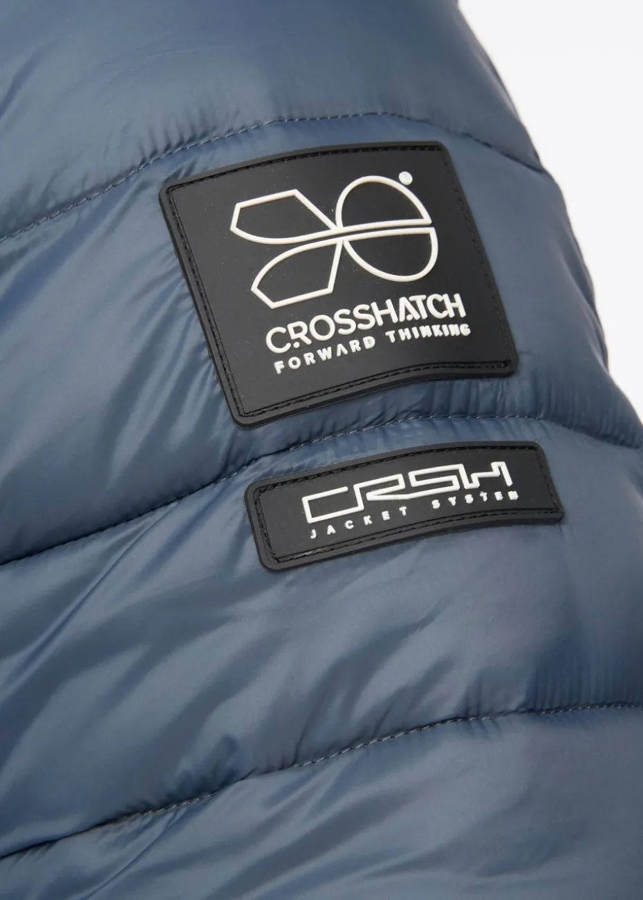 Crosshatch Denim Blue Gattering Jacket
