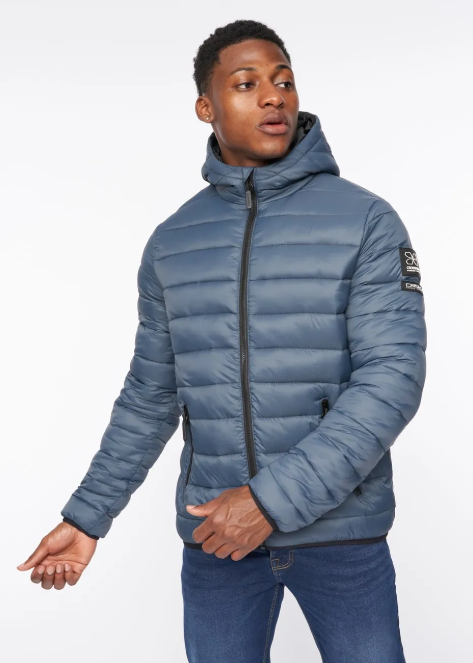 Crosshatch Denim Blue Gattering Jacket