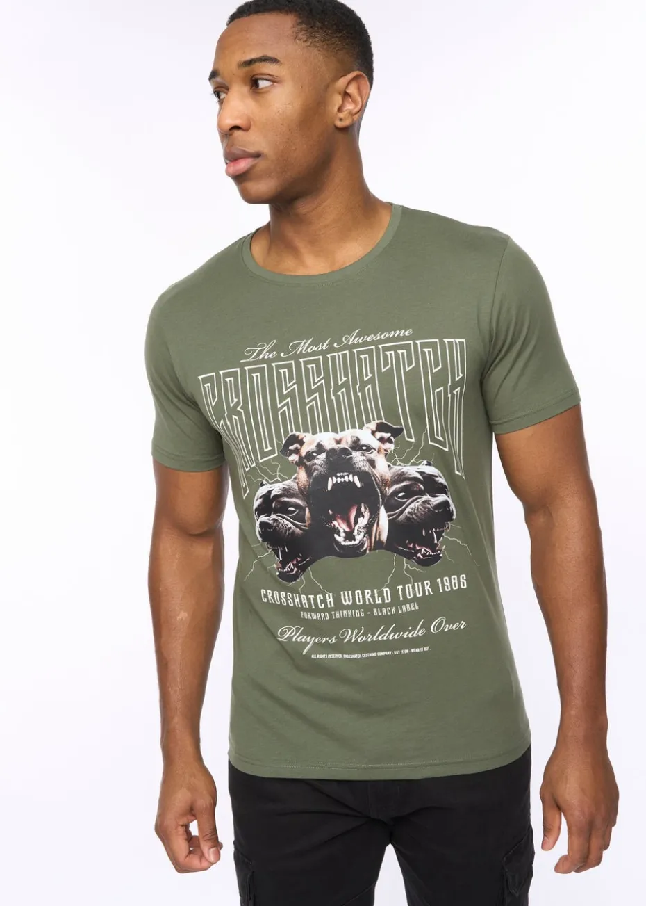 Crosshatch Green Dogz T-Shirt