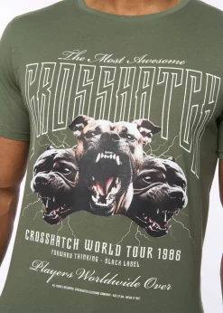 Crosshatch Green Dogz T-Shirt