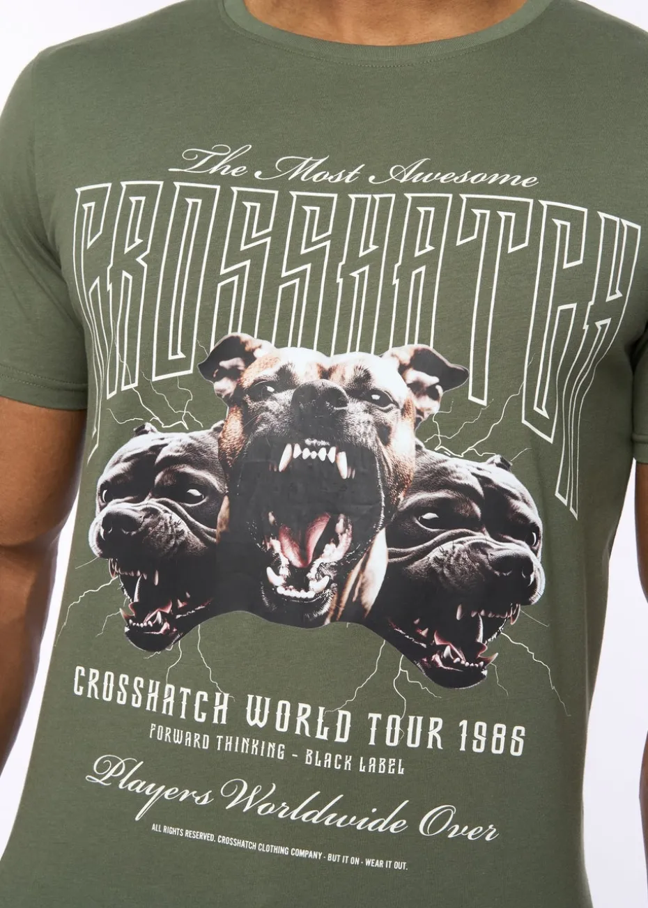 Crosshatch Green Dogz T-Shirt