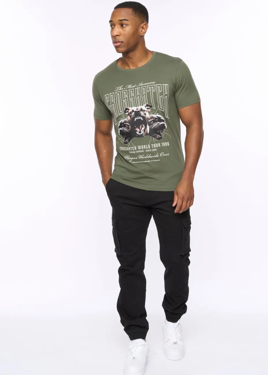 Crosshatch Green Dogz T-Shirt