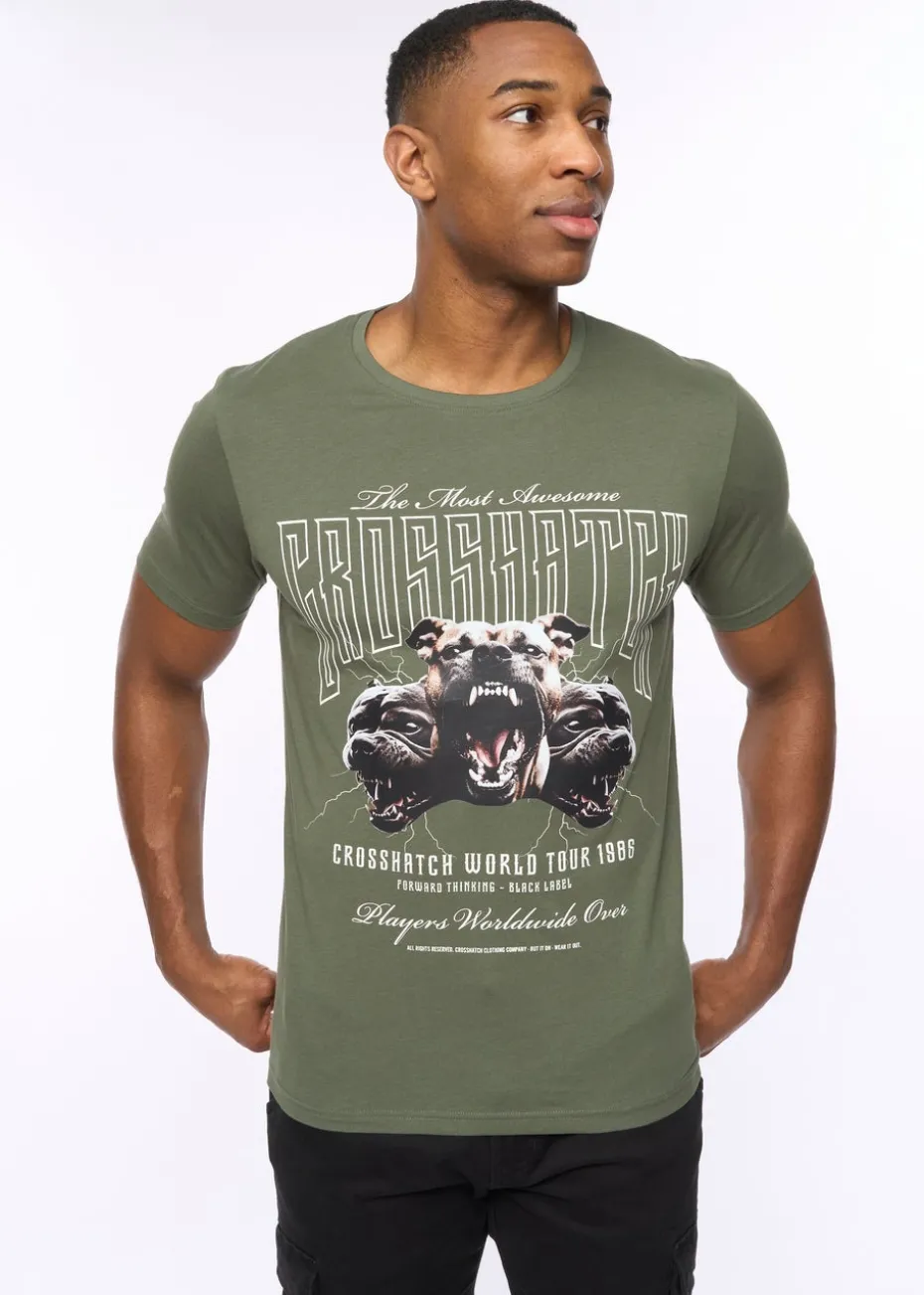 Crosshatch Green Dogz T-Shirt