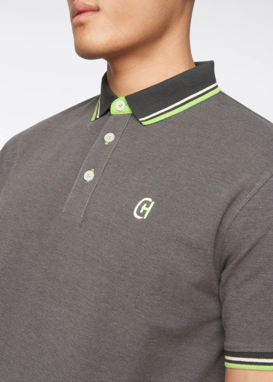 Crosshatch Grey Britmane Polo