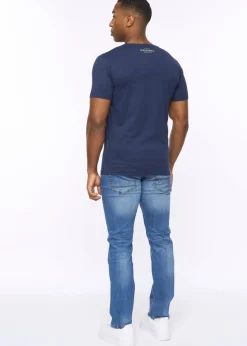 Crosshatch Navy Athwood T-Shirt