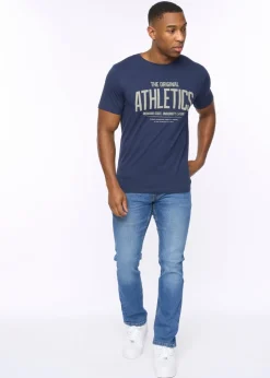 Crosshatch Navy Athwood T-Shirt