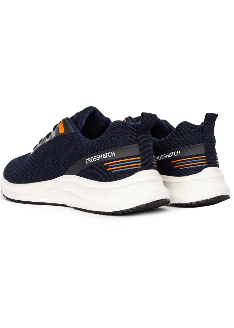Crosshatch Navy Rivas Flyknit Trainers