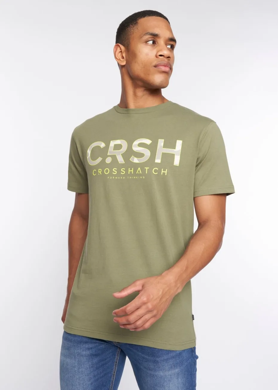 Crosshatch Olive Fratter T-Shirt