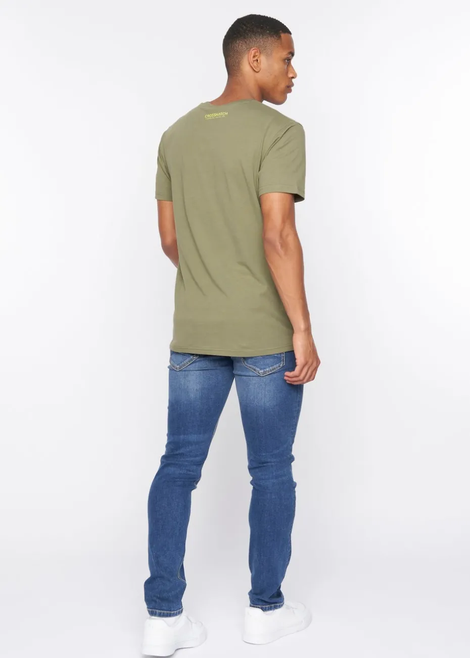 Crosshatch Olive Fratter T-Shirt