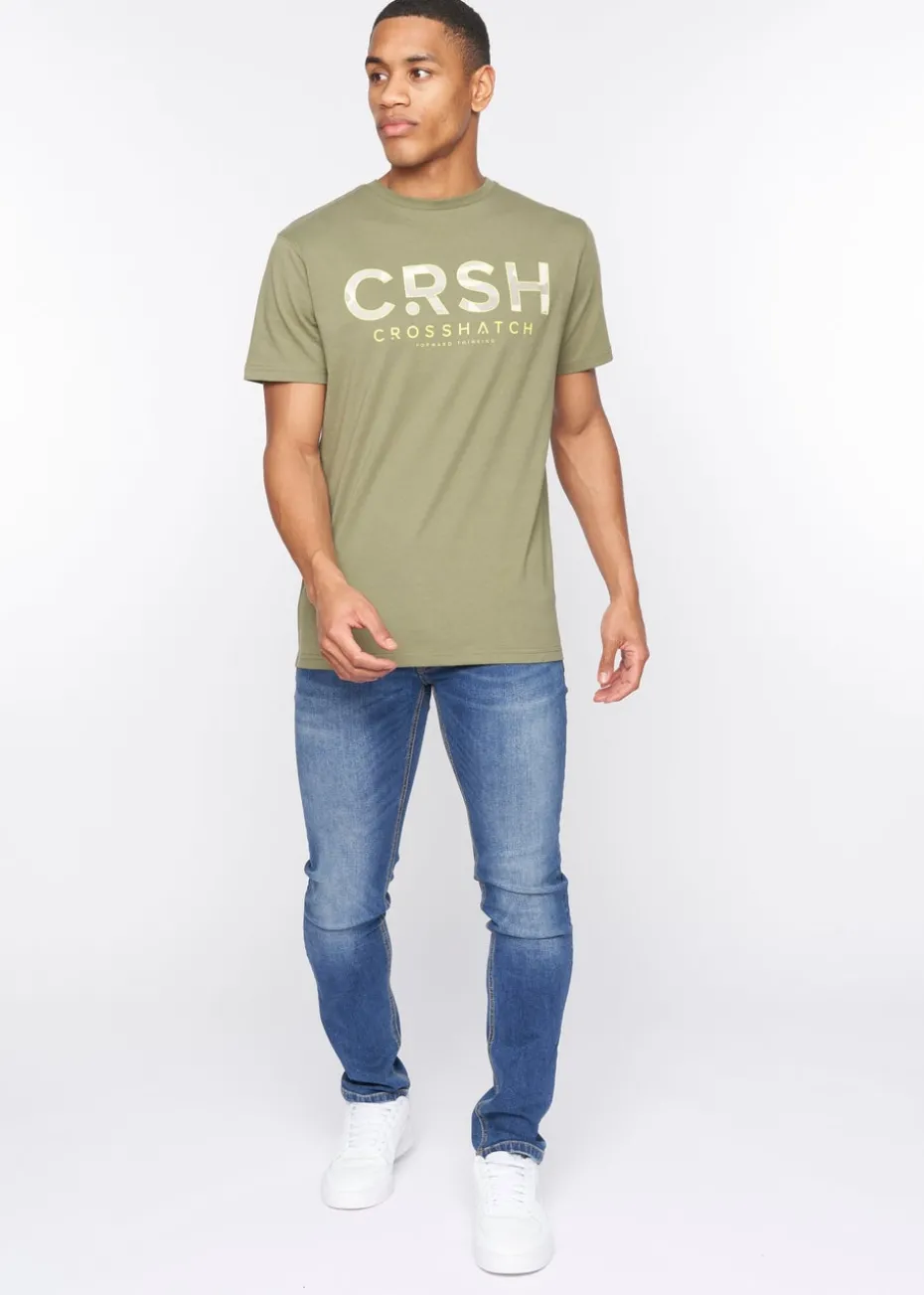 Crosshatch Olive Fratter T-Shirt