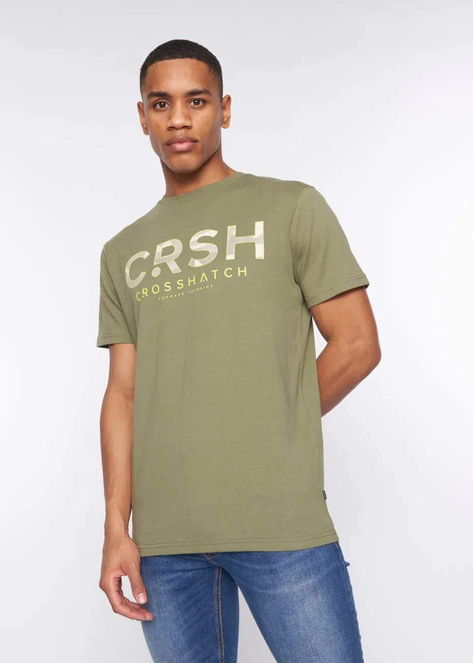 Crosshatch Olive Fratter T-Shirt