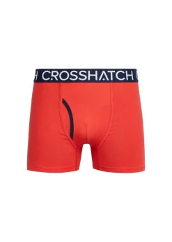Crosshatch Red  Lynol Boxers (3 Pack)