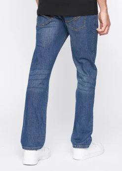 Crosshatch Stone Wash Bandol Straight Leg Jeans