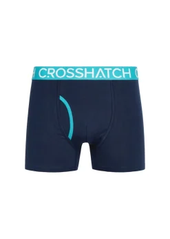 Crosshatch Teal Lynol Boxers (3 Pack)