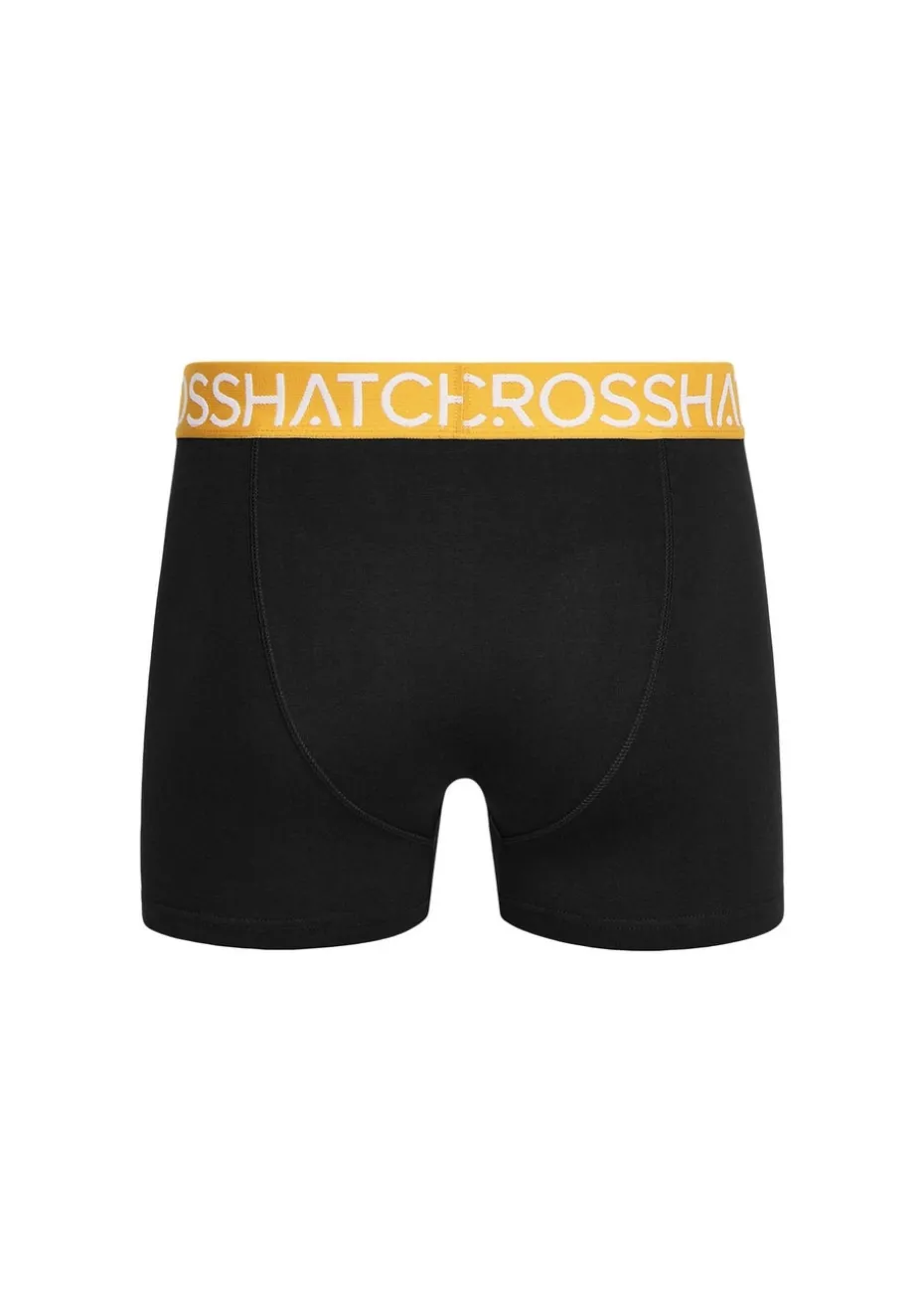 Crosshatch Yellow Payso Boxers (3 Pack)