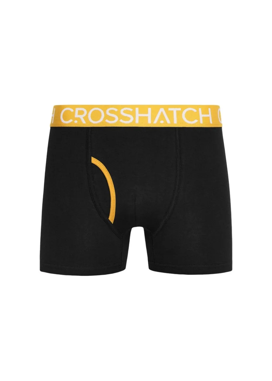 Crosshatch Yellow Payso Boxers (3 Pack)