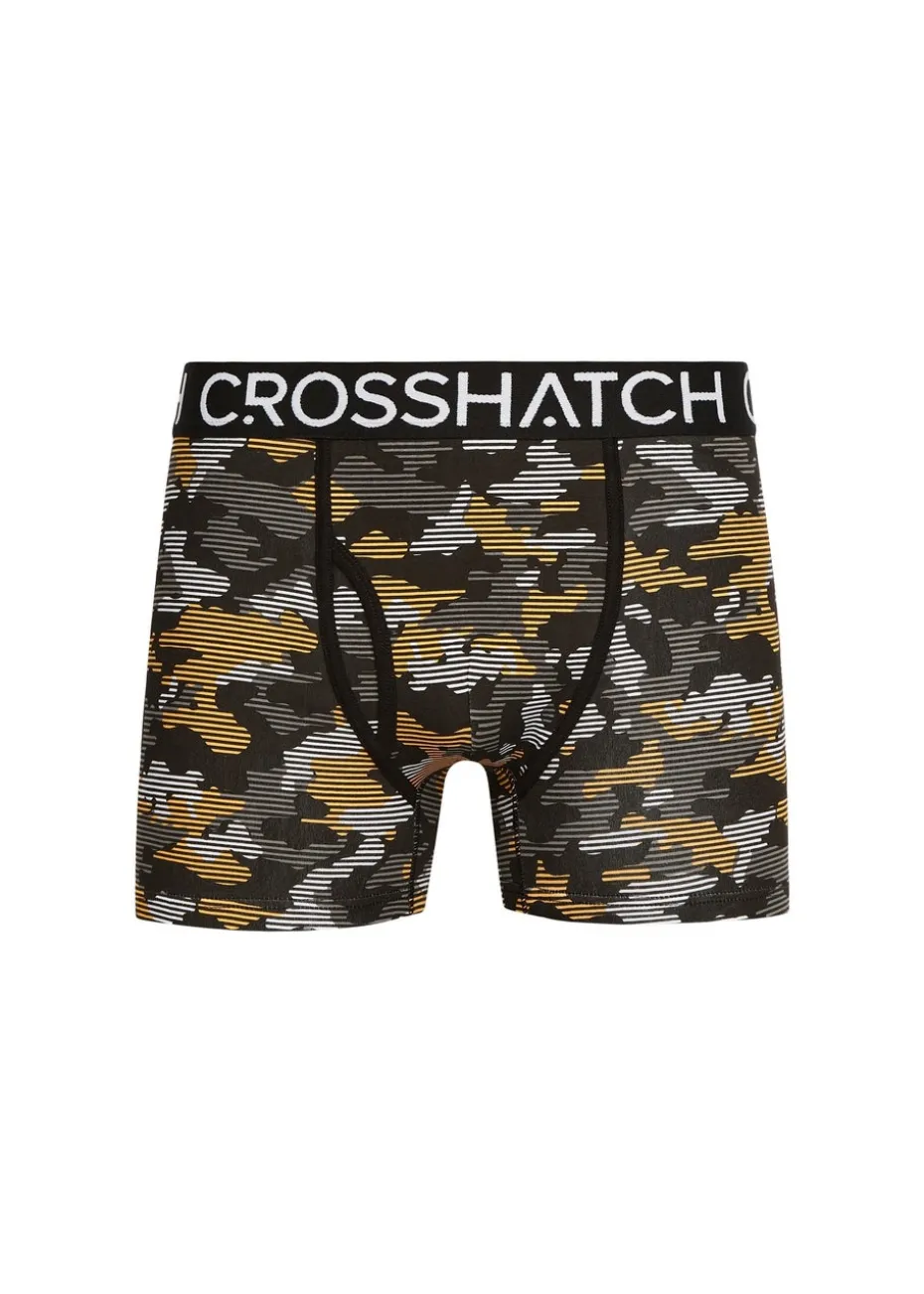 Crosshatch Yellow Payso Boxers (3 Pack)