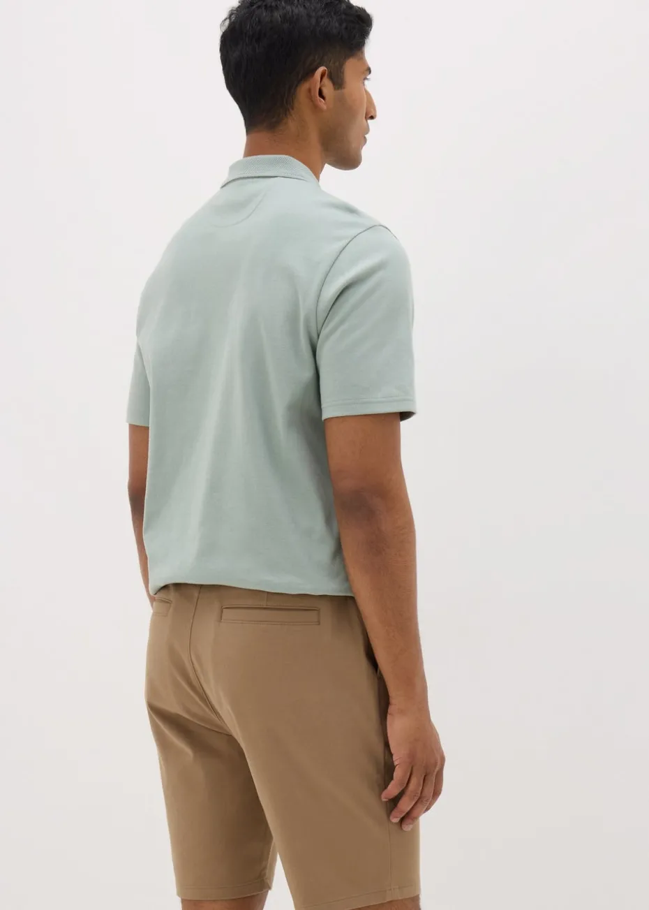 Dark Stone Slim Fit Chino Shorts