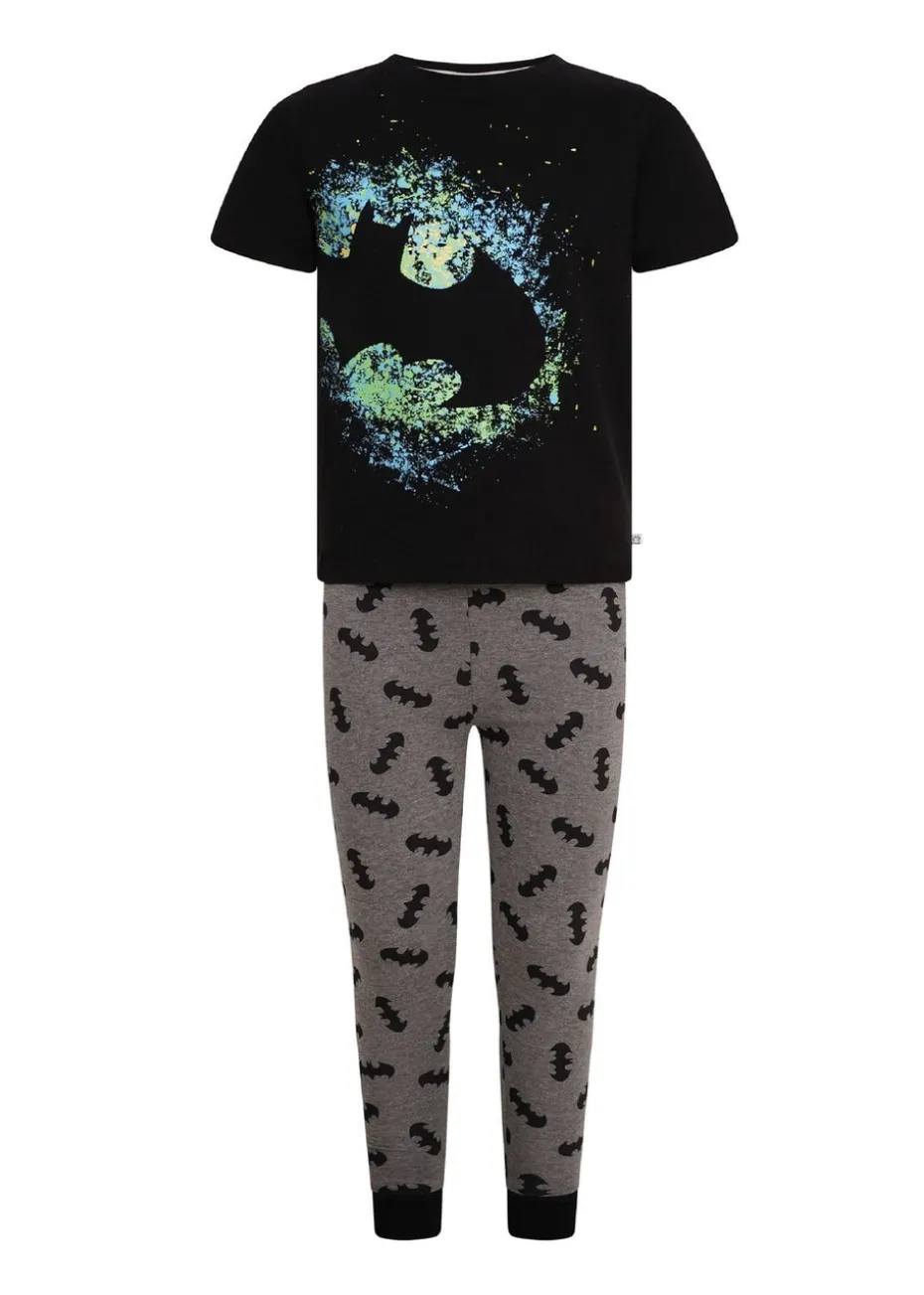 DC Comics Boys Black Batman Pyjama Set (4-8 yrs)