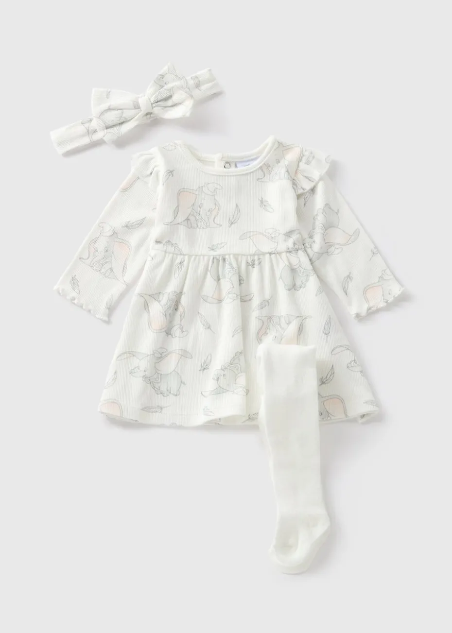 Disney Baby Cream Dumbo Dress Set (Newborn-12mths)