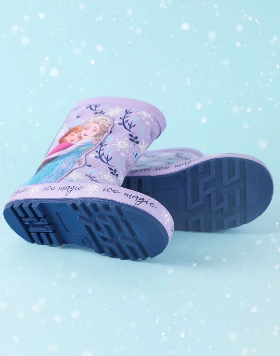Disney Frozen Girls Purple Elsa & Anna Wellies (6 - 12 Younger)