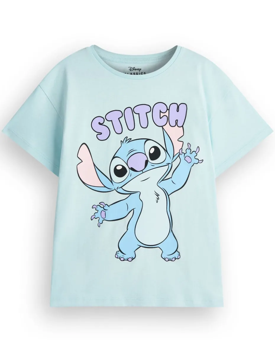Disney Girls Multicoloured Stitch & Angel 2 Pack T-Shirts (5 - 14 Years)
