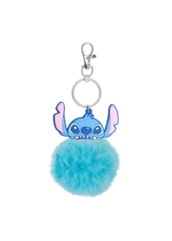 Disney Lilo & Â Stitch Blue Pom Pom Keychain