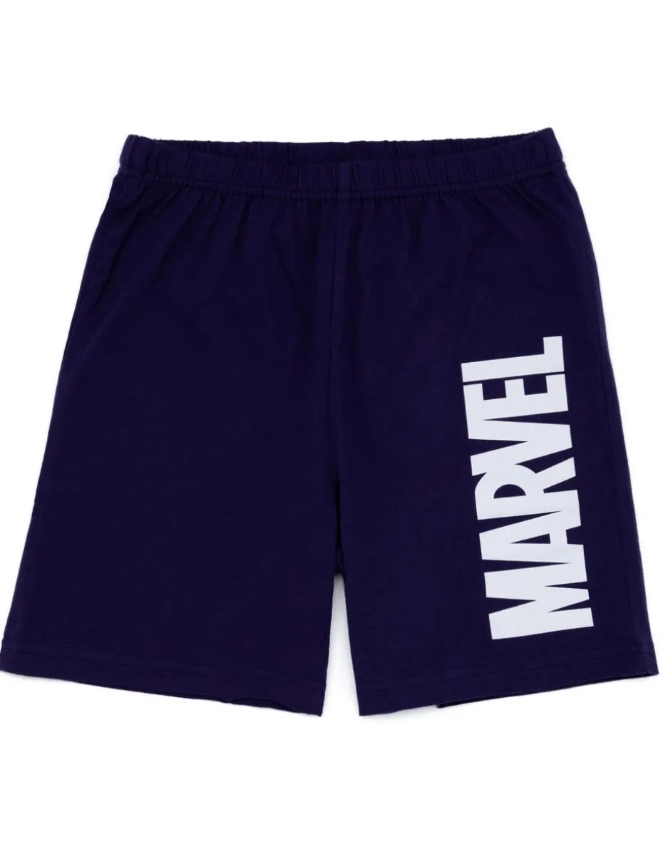 Disney Marvel Avengers Kids Shortie Blue Pyjamas (2-8 Years)