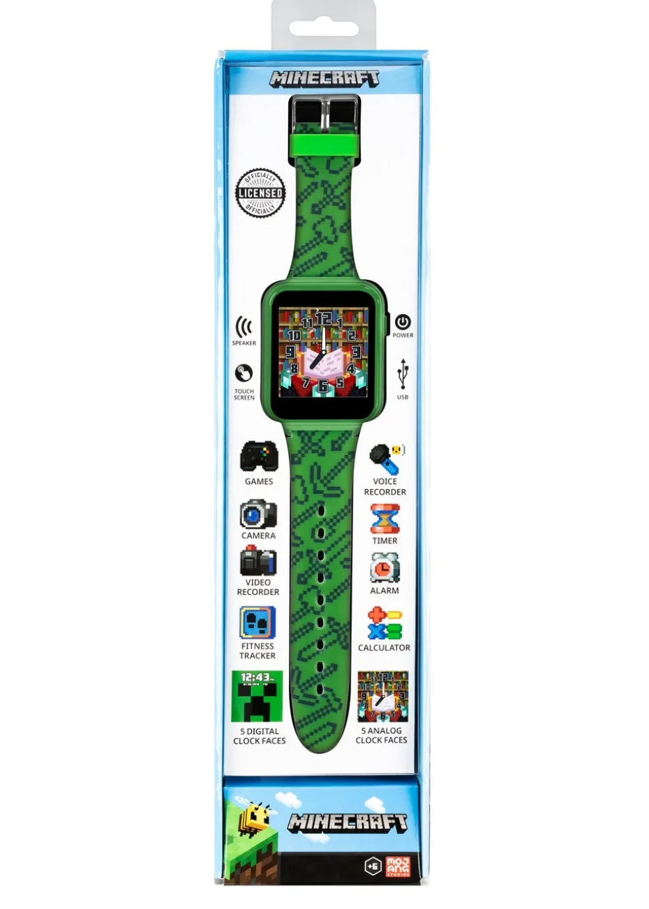 Disney Minecraft Green Silicon Strap Watch