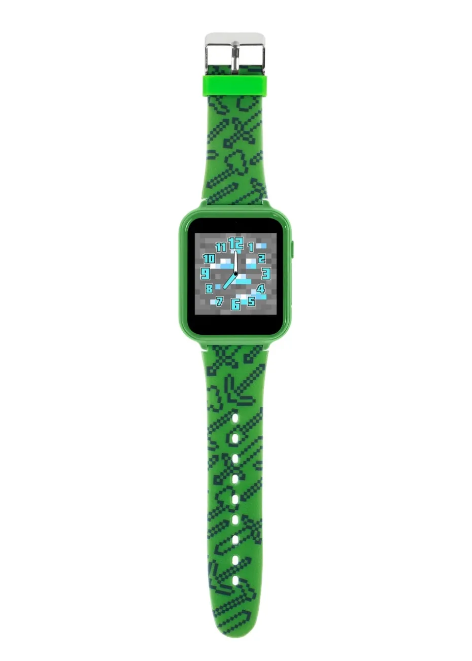 Disney Minecraft Green Silicon Strap Watch