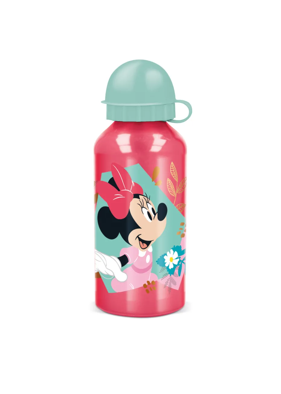 Disney Pink Minnie Aluminium Bottle Insulated Lunch Bag Set