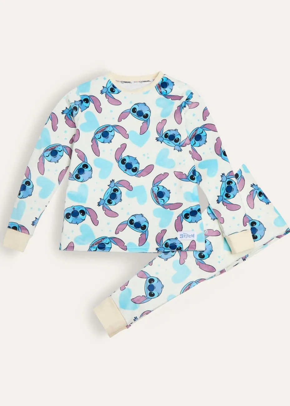 Disney Stitch Girls Fleece Pyjama Set
