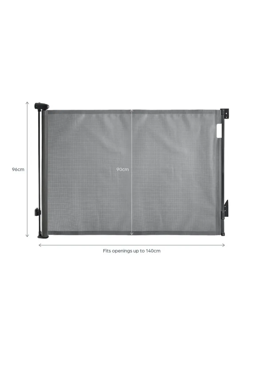 Dreambaby Grey Retractable Mesh Roller Gate