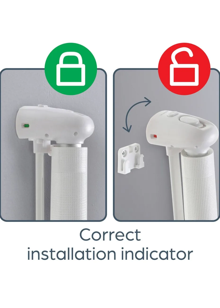 Dreambaby White Retractable Mesh Roller Gate