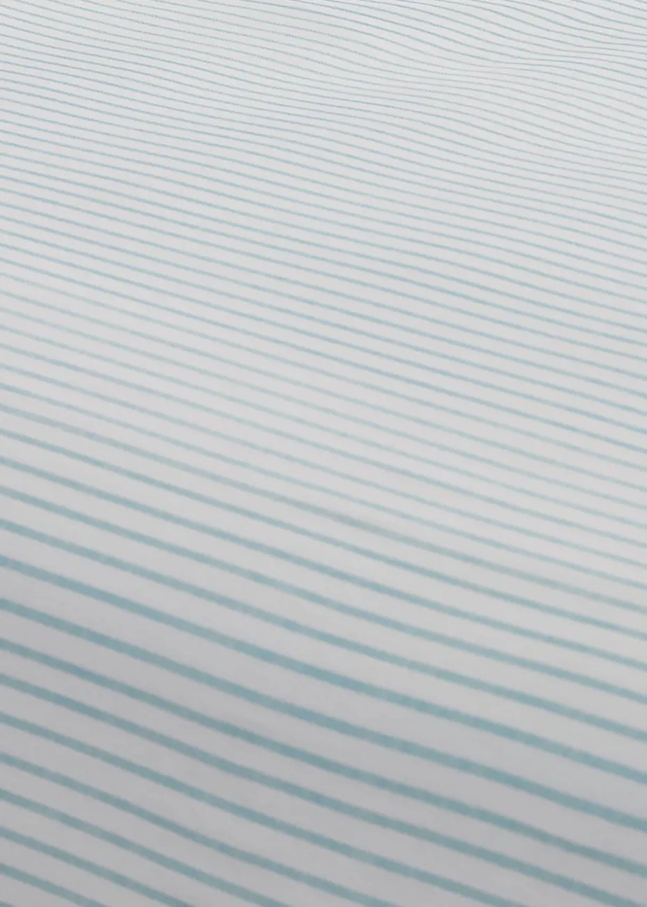 Dreams & Drapes Decorative Finlay Stripe Blue Fitted Bed Sheet Set