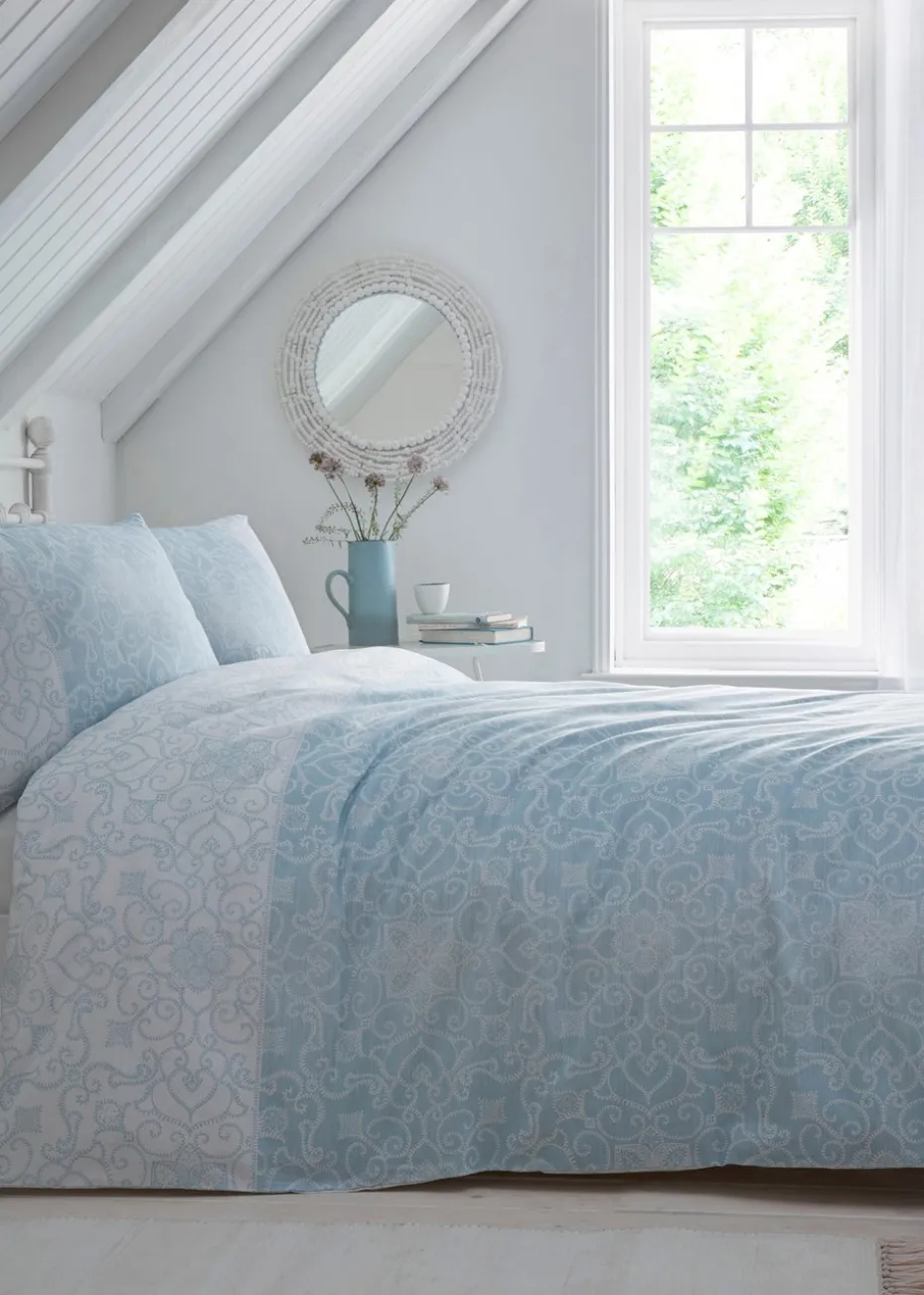 Dreams & Drapes Design Frampton Reversible Blue Duvet Cover Set