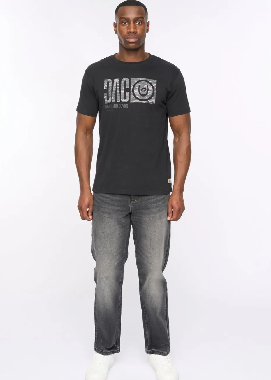 Duck & Cover Black Hexocamo T-Shirt