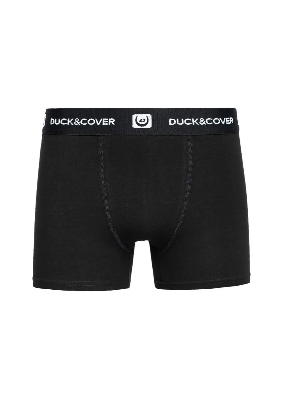 Duck & Cover Black Villani Boxers (3 Pack)