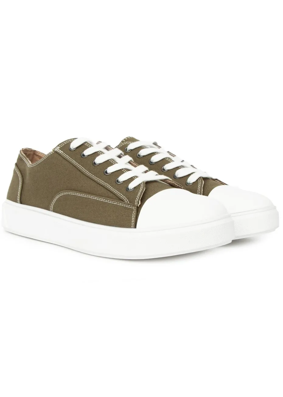 Duck & Cover Khaki Nesta Trainers