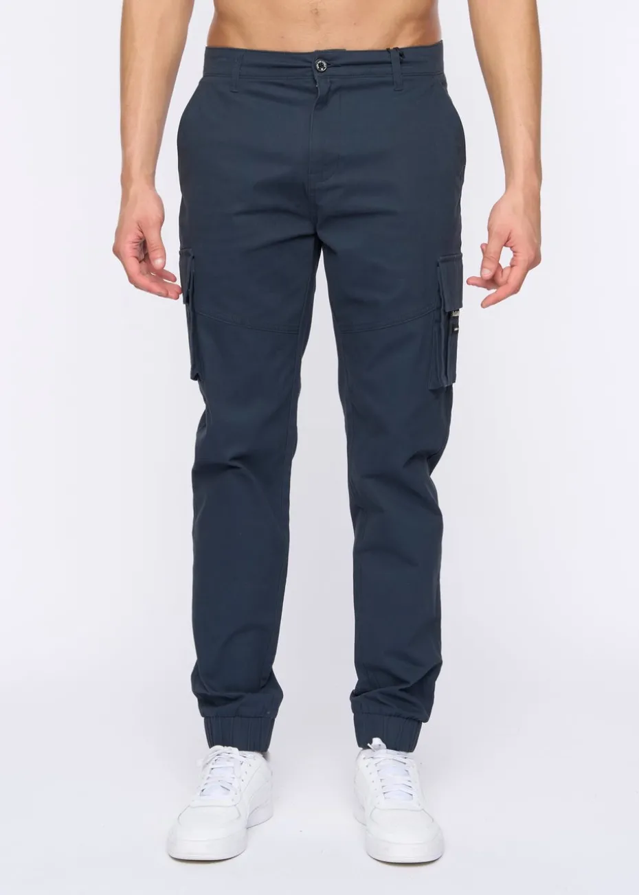 Duck & Cover Navy Chemmer Woven Jog Pants