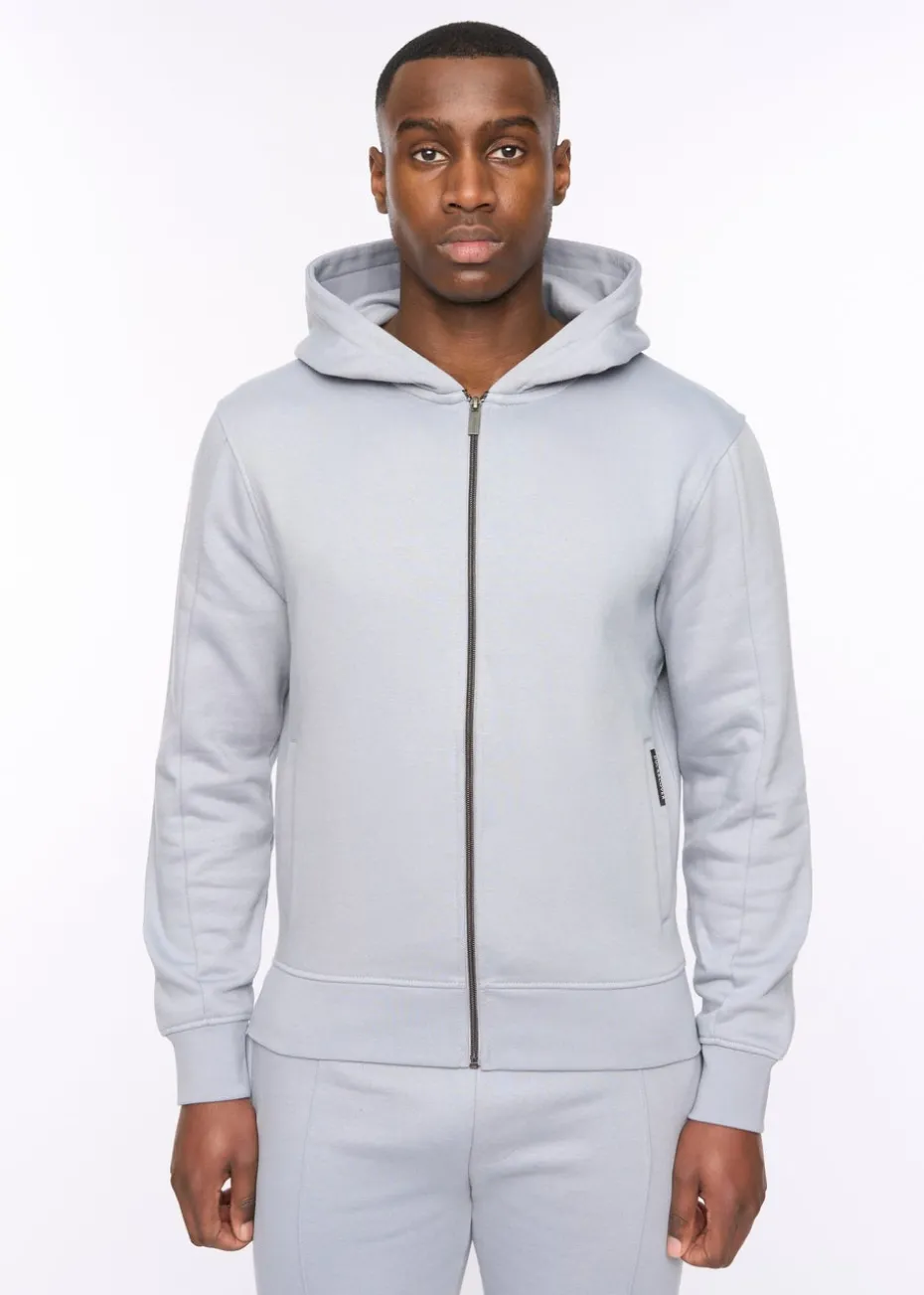 Duck & Cover Steel Blue Chemtars Zip Thru Hoodie