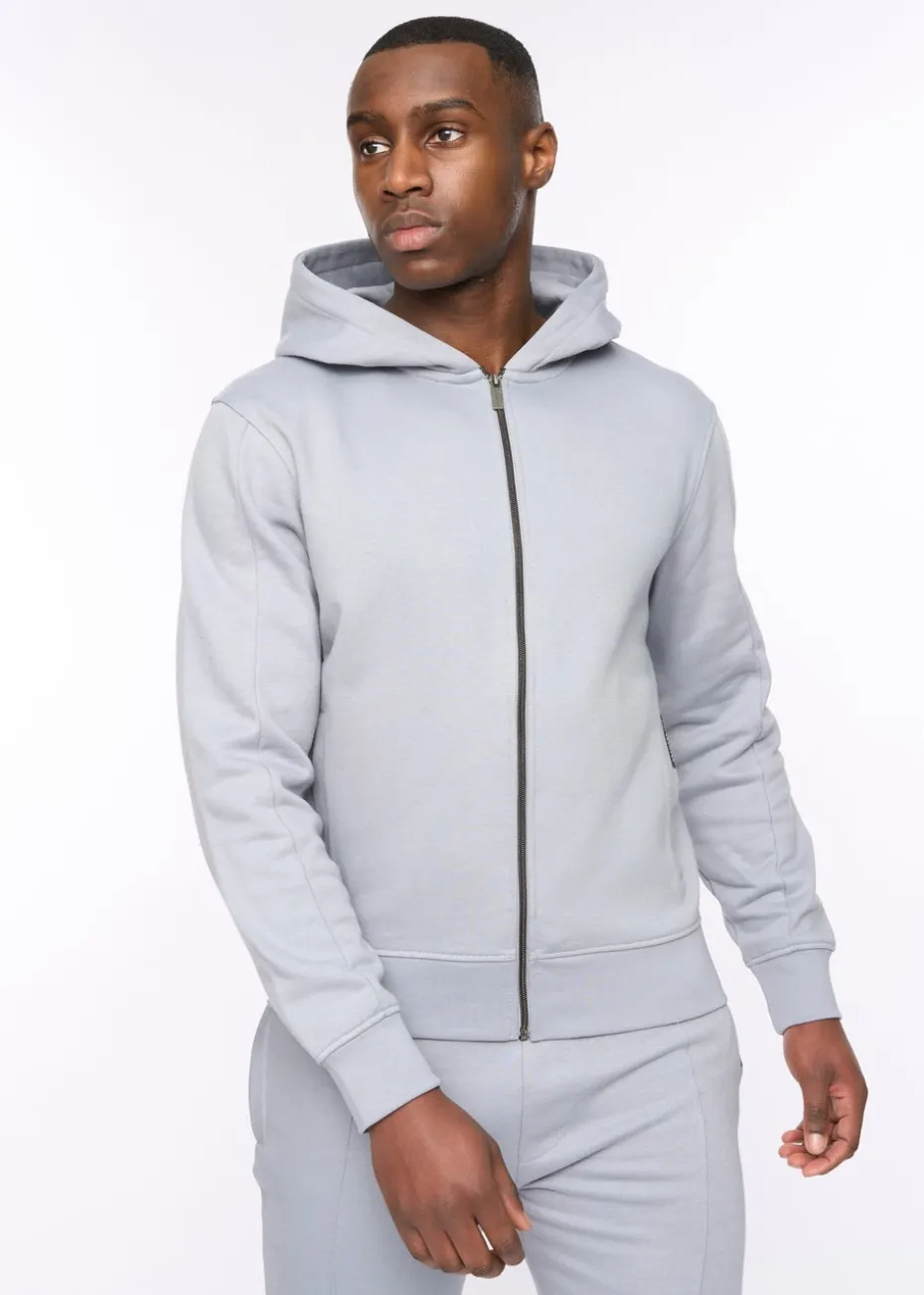Duck & Cover Steel Blue Chemtars Zip Thru Hoodie