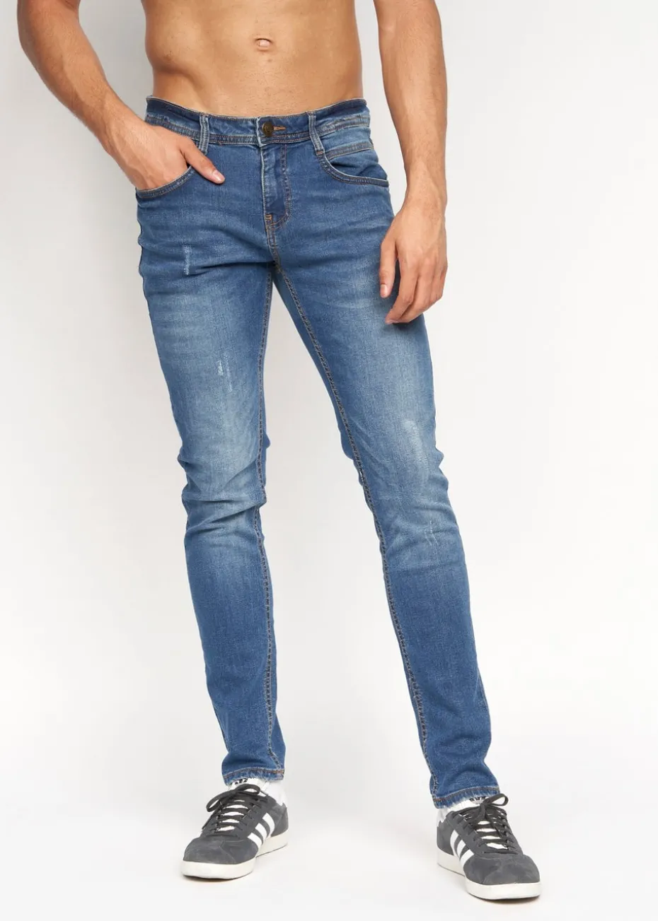 Duck & Cover Stone Wash Tranfold Slim Fit Jeans