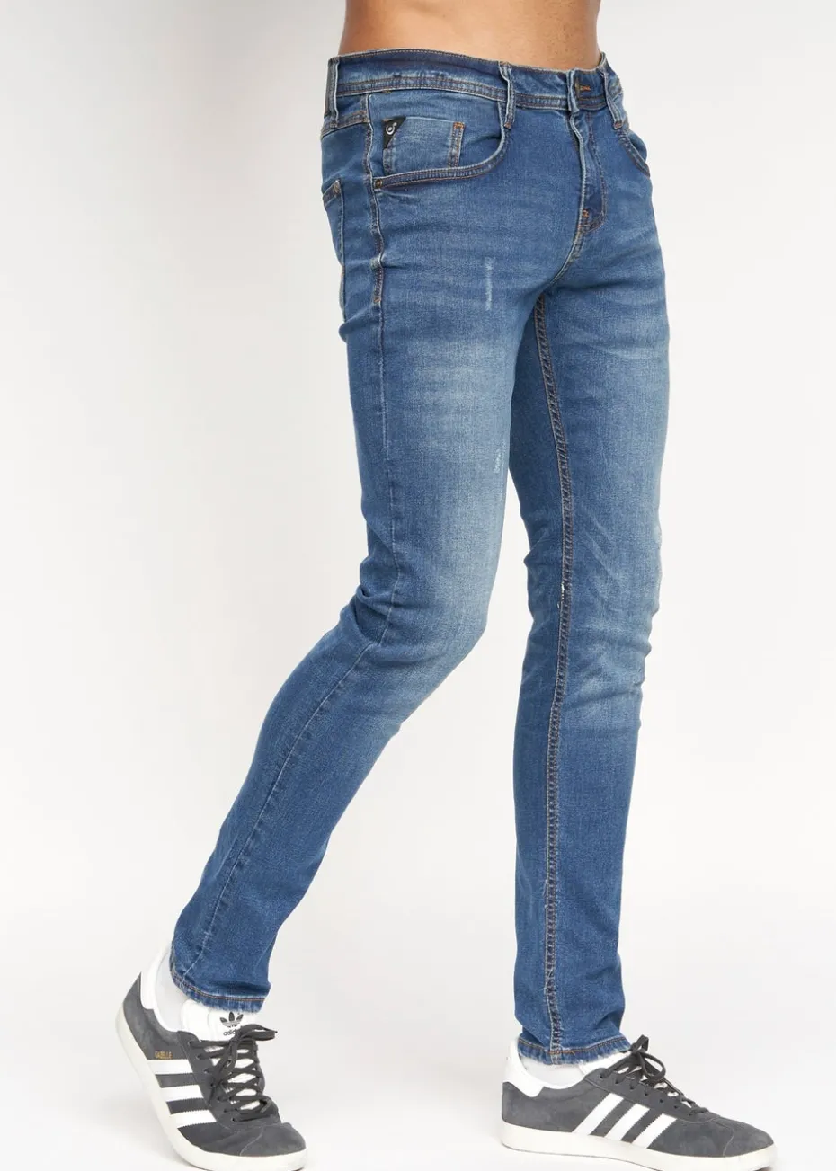 Duck & Cover Stone Wash Tranfold Slim Fit Jeans