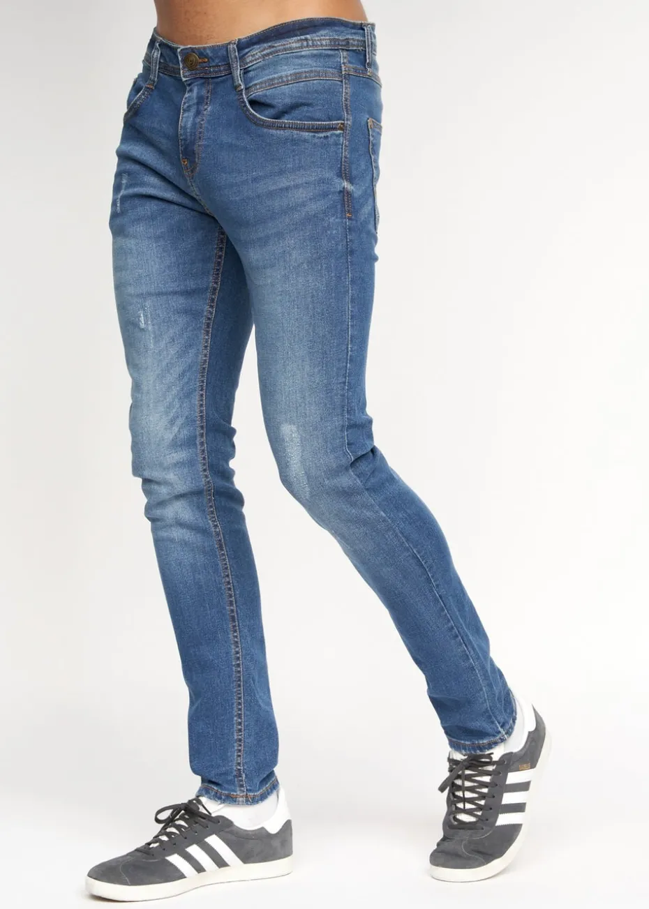 Duck & Cover Stone Wash Tranfold Slim Fit Jeans