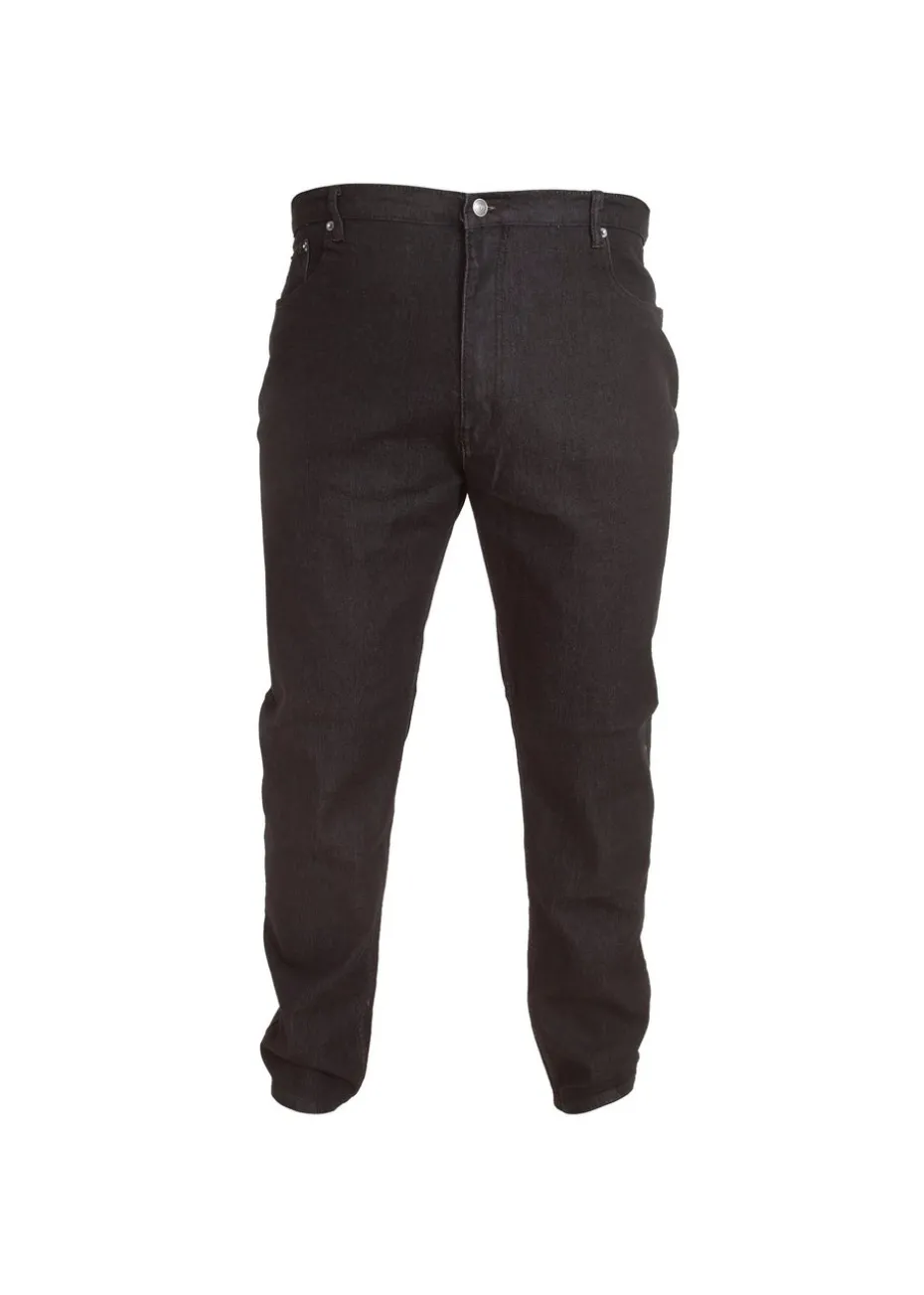 Duke Black London Kingsize Balfour Comfort Fit Stretch Jeans