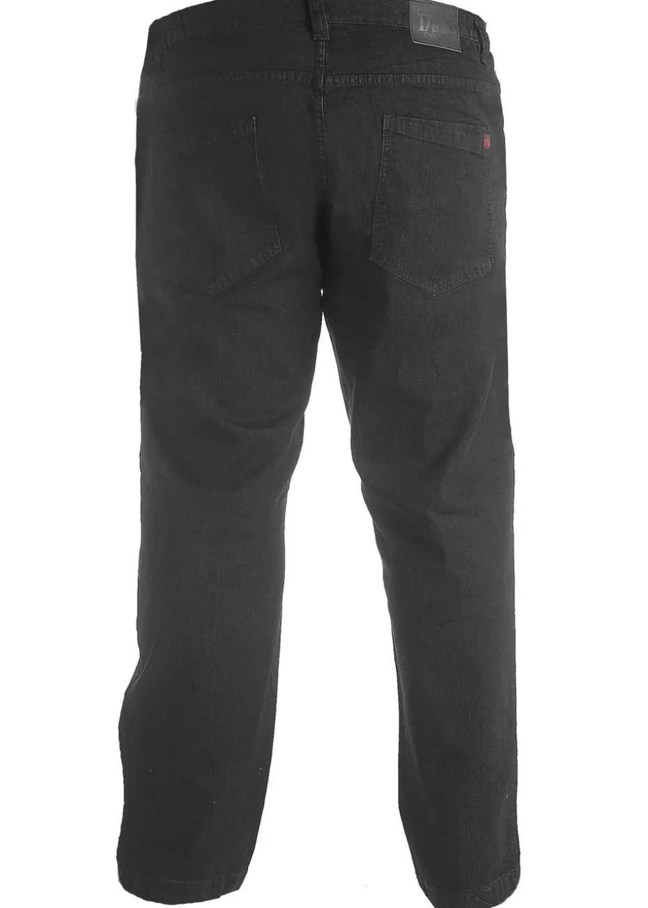 Duke Black London Kingsize Balfour Comfort Fit Stretch Jeans